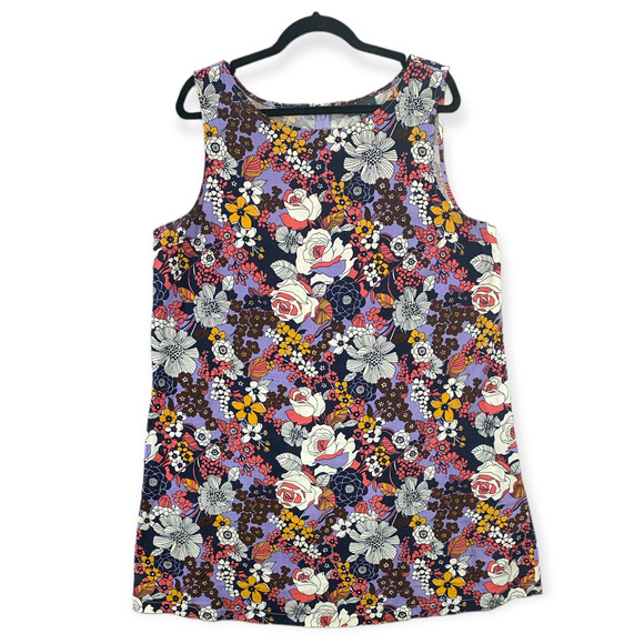 Modcloth Dresses & Skirts - ModCloth Navy Floral Tank Dress with Multicolor Bouquet